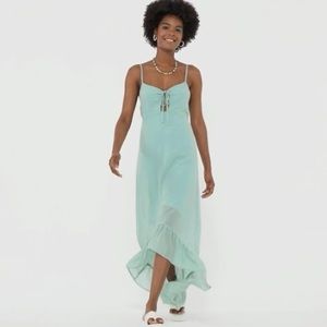 High-Low Hem Chiffon Midi Dress Size XXS